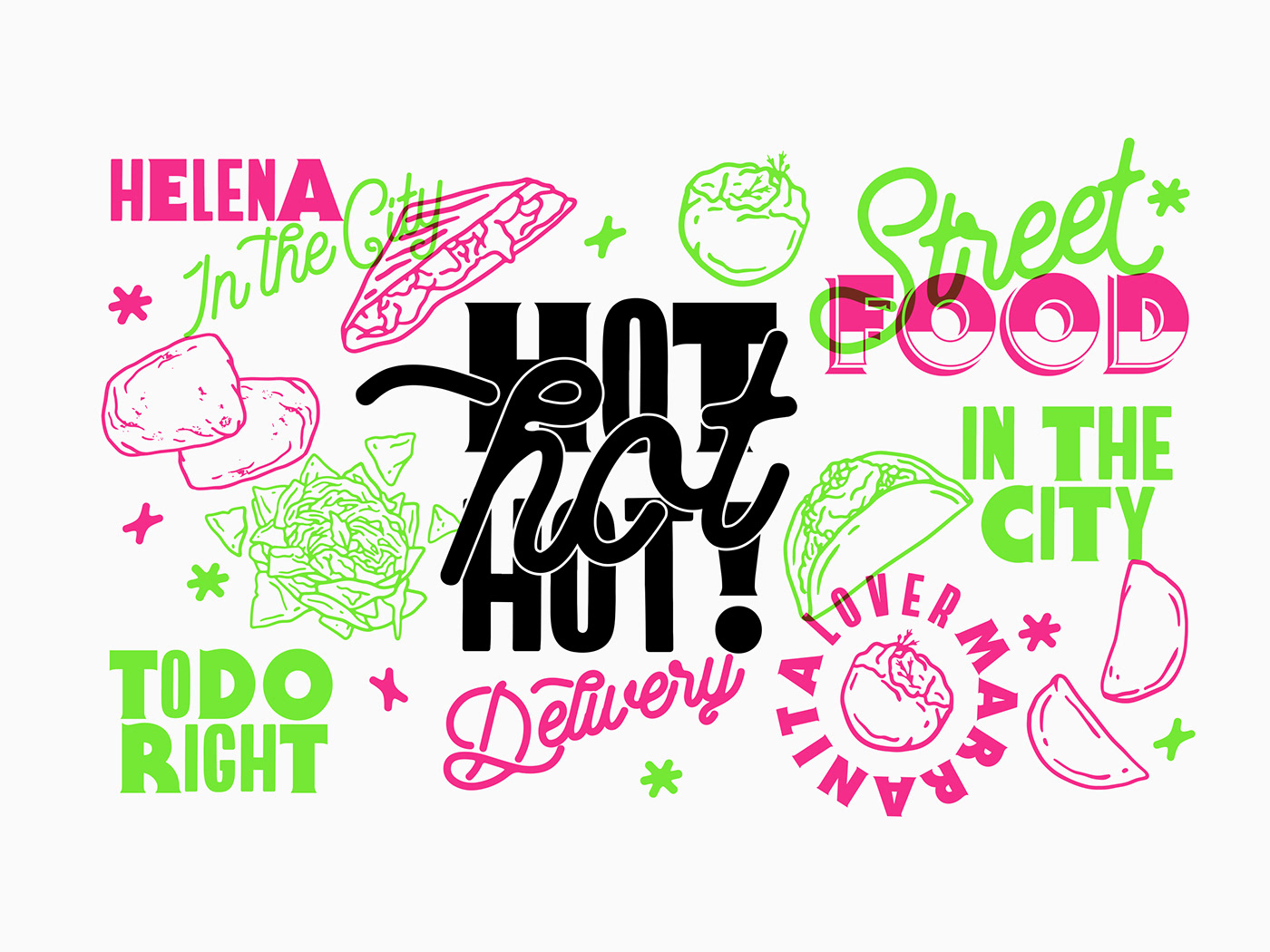 brand identity branding  Fast food Food  identity Logo Design menu Packaging restaurant