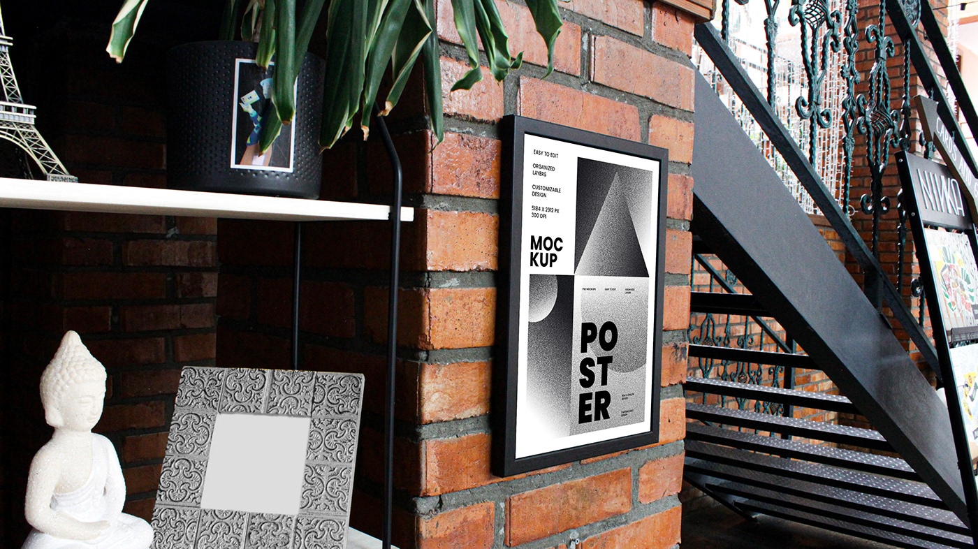 branding  design frame graphic inspiration lightbox mock up Mockup poster template