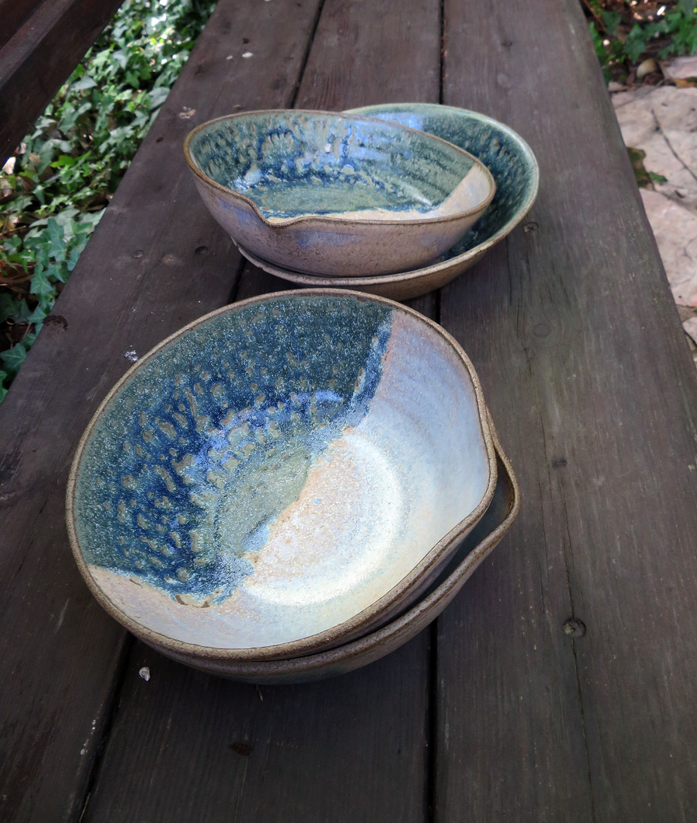 Pottery ceramic bowl salad bowl handmade