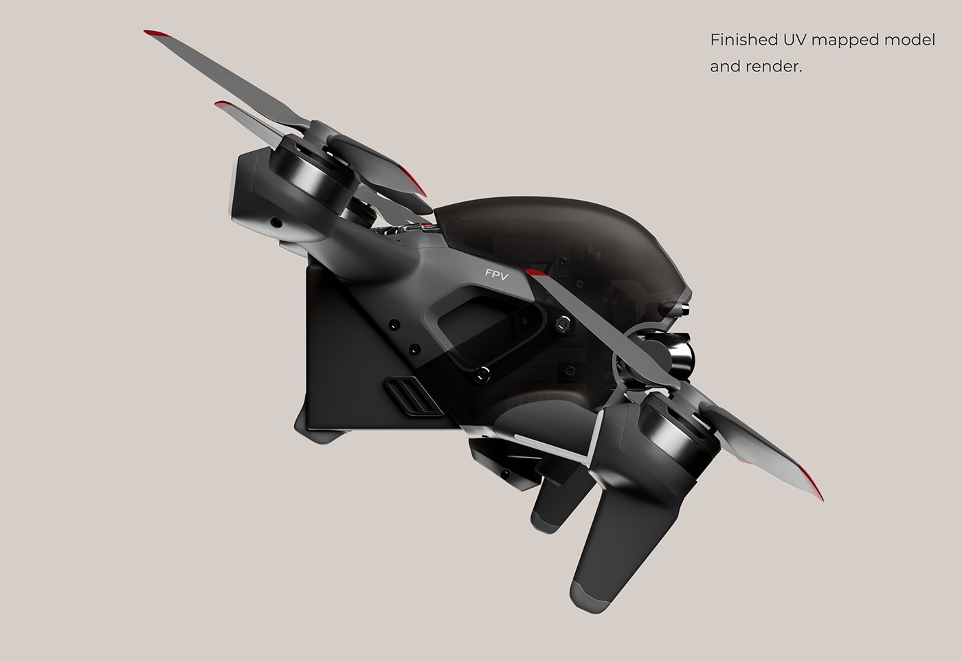3d modeling blender CGI DJI drone FPV industrial design  product design  transportation Transportation Design