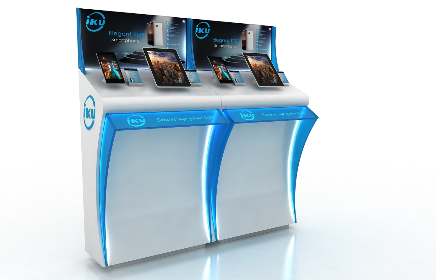 Display Stand table mobile device tablet Event flexible units simple creative