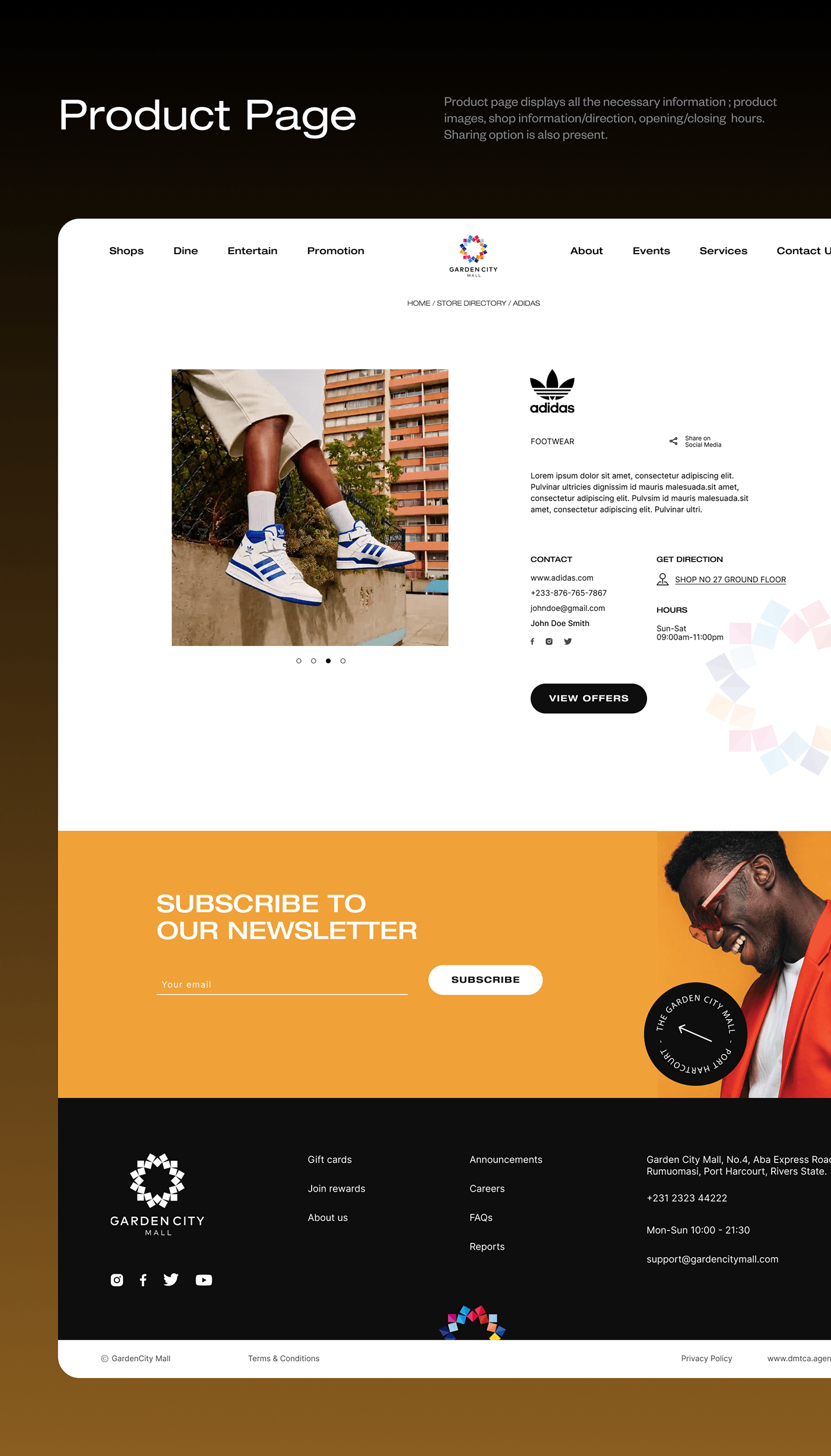 ecommerce website websitedesign bold font UX design ui design