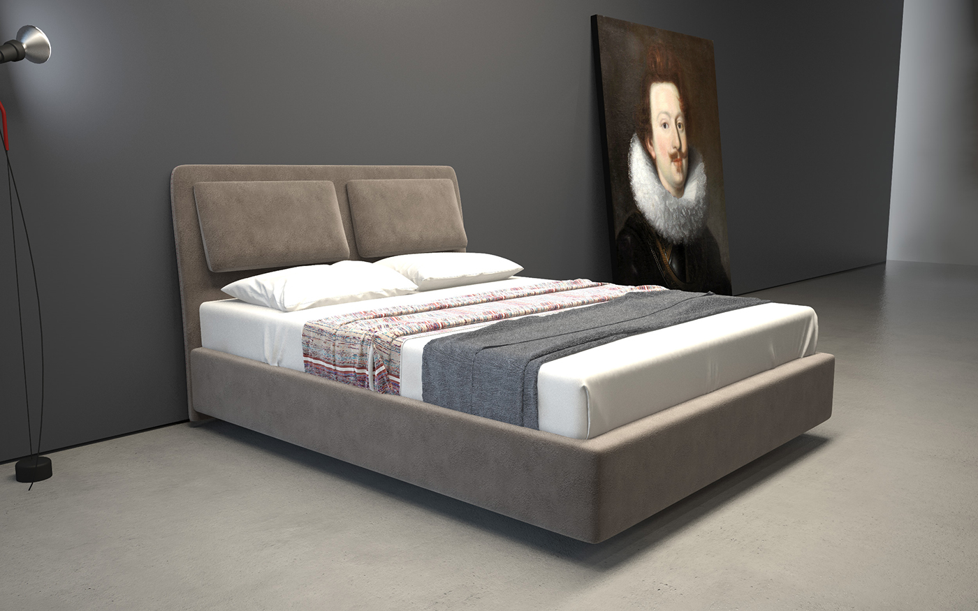 Private bedroom leather concept design Interior rossetto corsetto