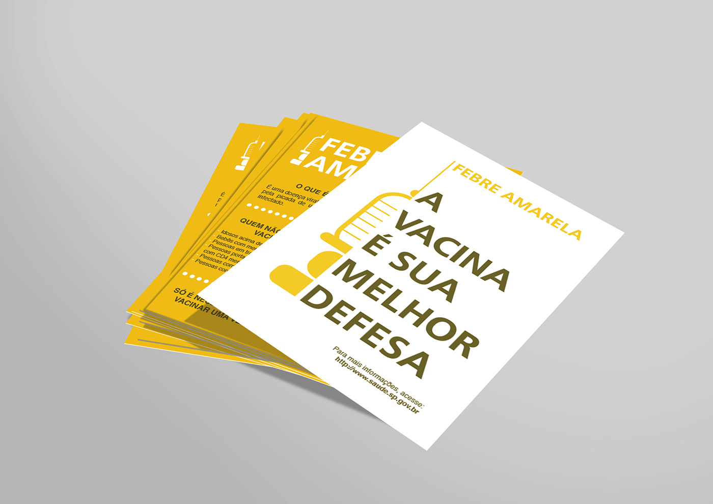 febre amarela Warning yellow fever alerta flyer panfleto cartaz postei