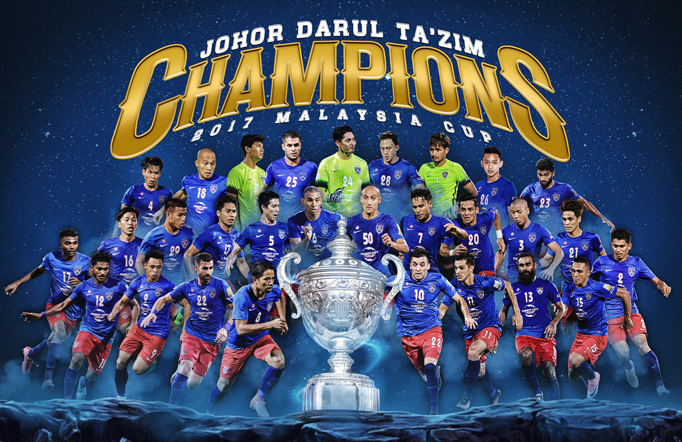 Johor Darul Ta'zim Champions piala malaysia