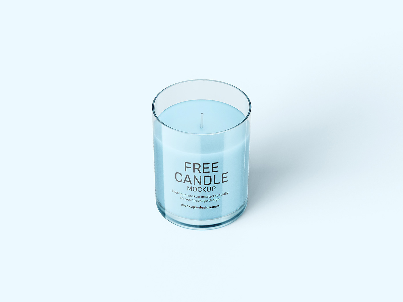 candle download free Mockup psd template wax