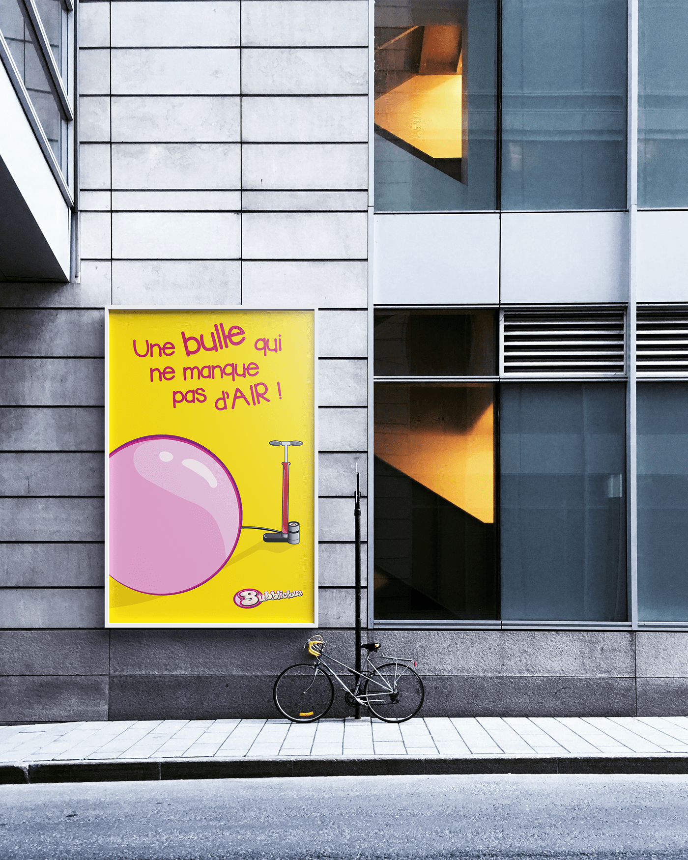 chewing-gum pub affiche bubblicious poster campagne de pub publicity slogan