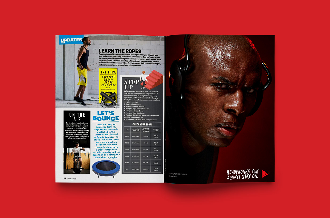 Advertising  fitness headphones sports