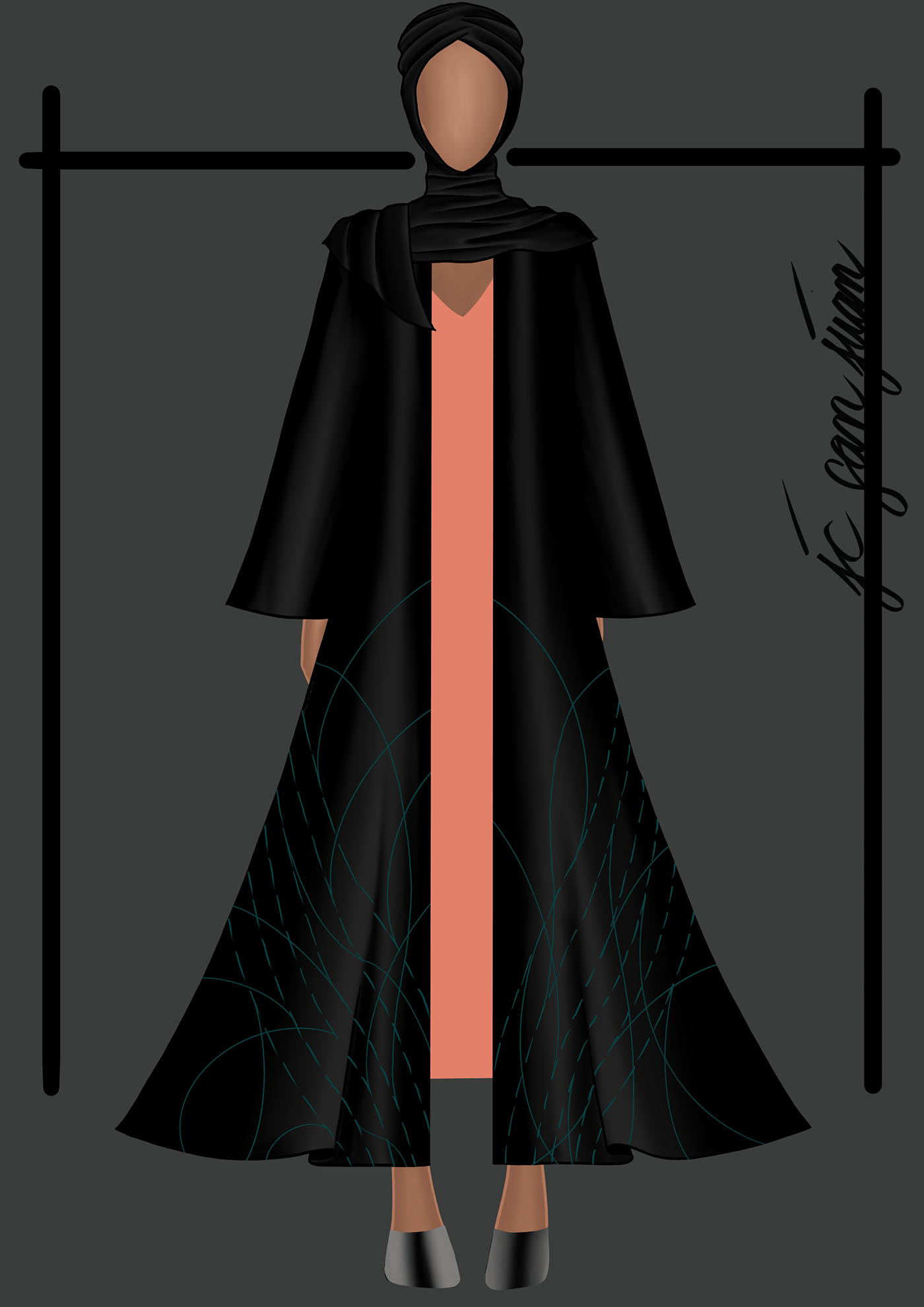 Fashion  fashion design fashion illustration readytowear madetomeasure modern womenswear traditional modern abaya traditional abaya