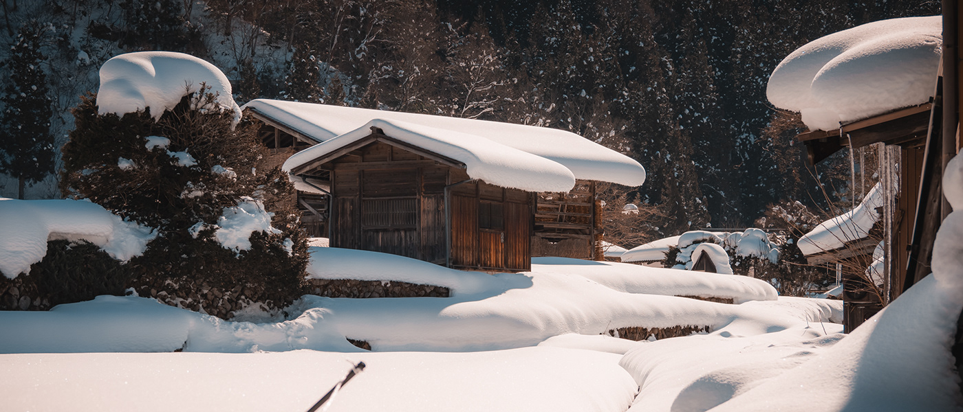 shirakawago Photography  winter snow mountains village Nature Landscape japan