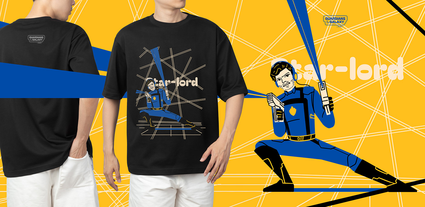 marvel gotg Fan Art Super Hero merchandise poster tshirt apparel T-Shirt Design guardians of the galaxy