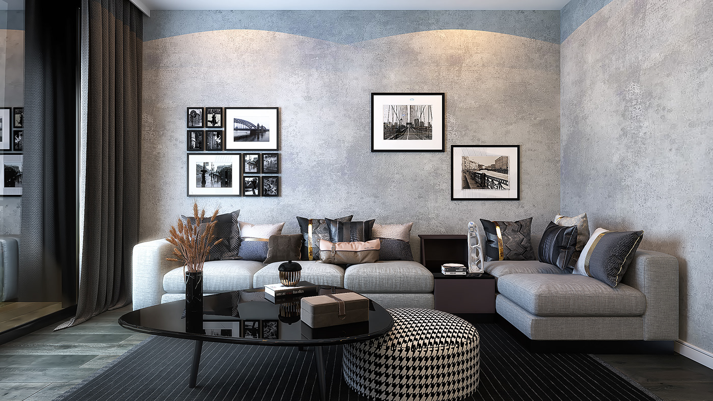 living room living room combine luxury room luxury sofa sofa Tv unit wall paneling White room wood paneling