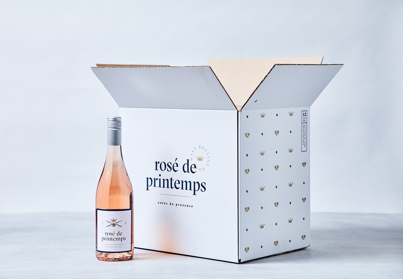 wine label shipping box