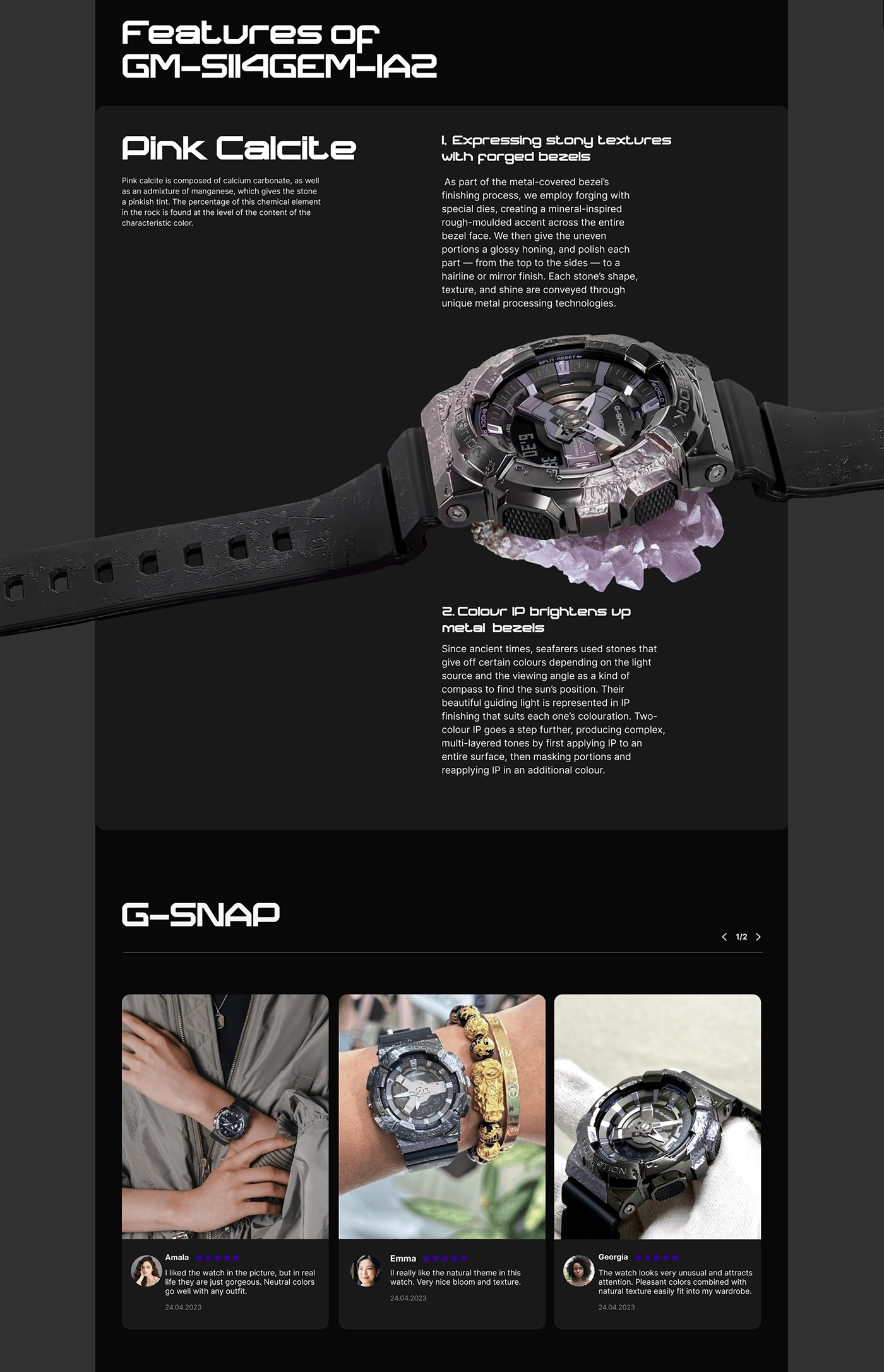 UI/UX Figma Website UX design Web design Adobe Photoshop Casio watch clock