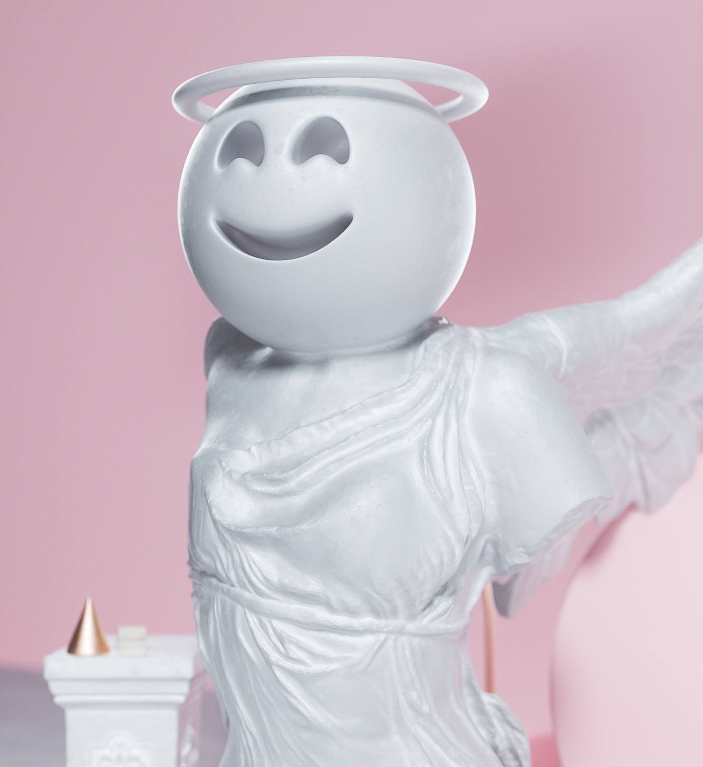 sculpture Emojis social Digital Art  cinema 4d octane sets modern concept 3D