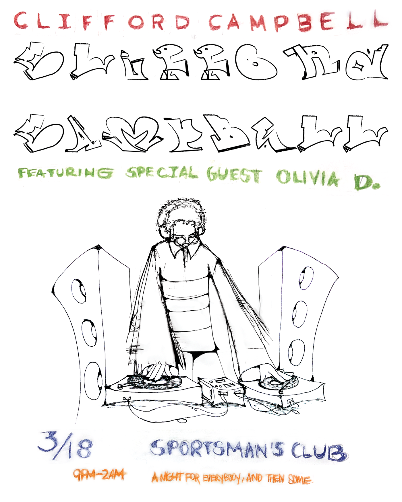 Character design  disco dj flyer house ILLUSTRATION  music party rave techno