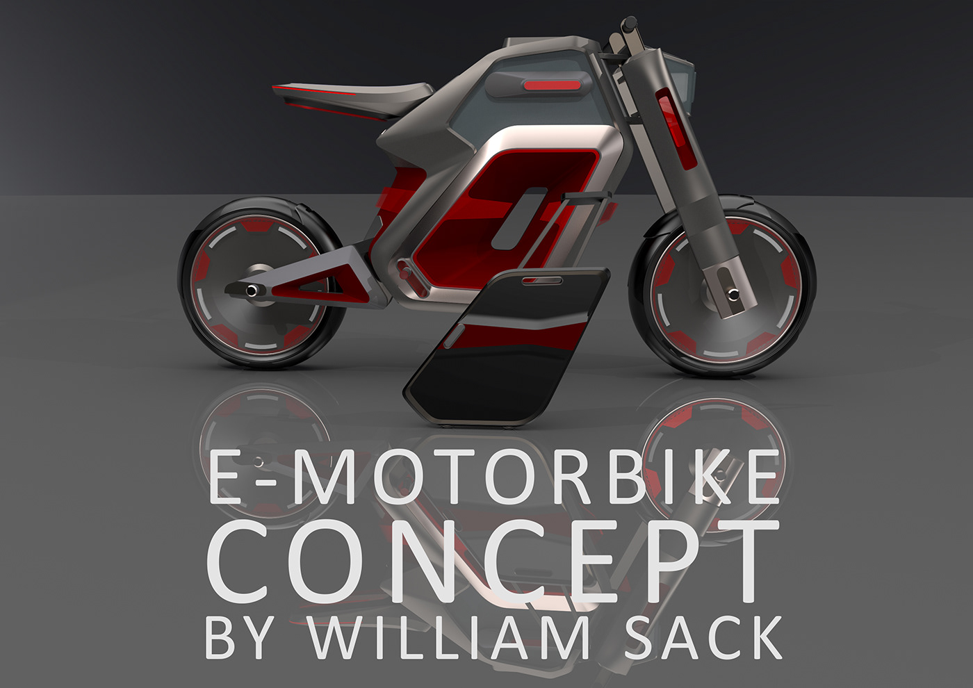 motorbike E-Bike design future concept model cad