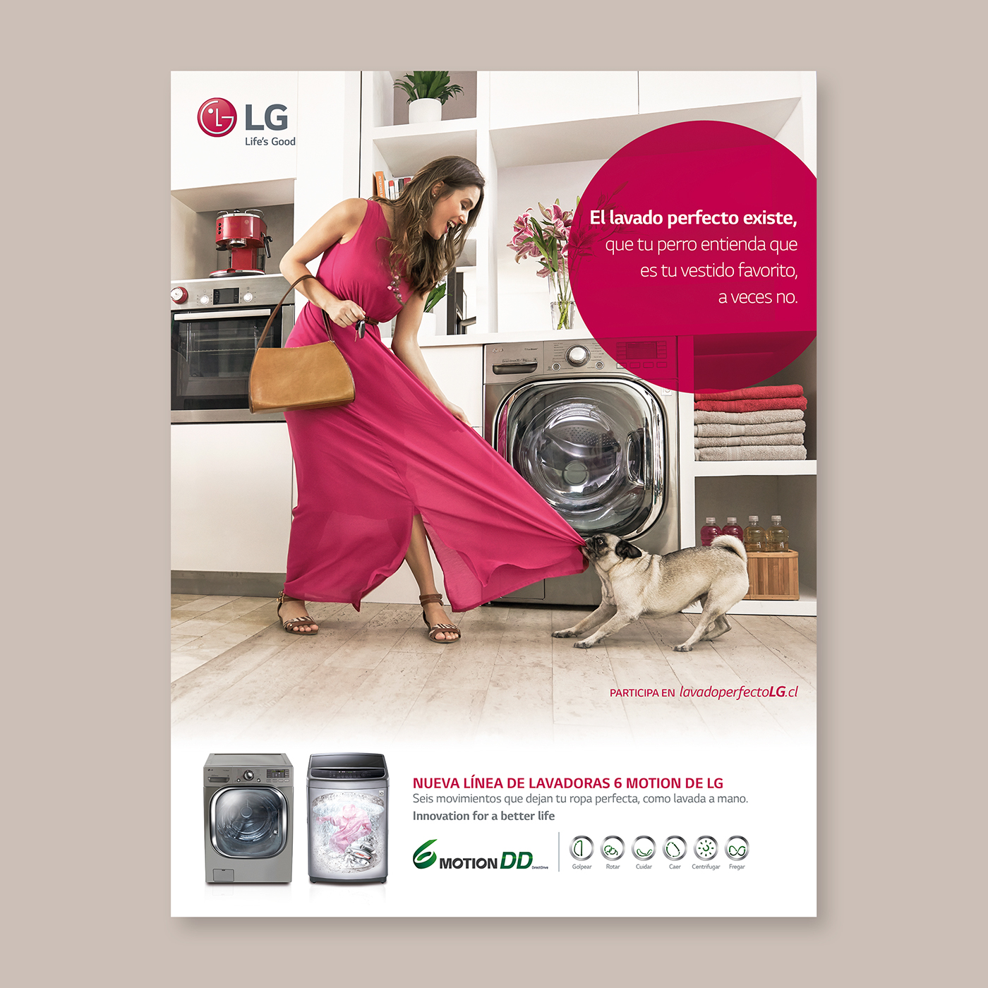 lg lavadora Washing machine Advertising  Spot carlino dog