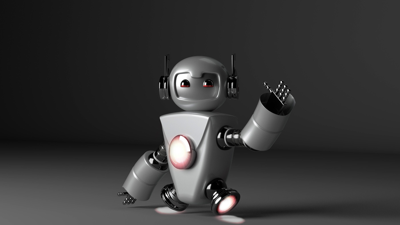 3D 3dmodel desing light Maya modeling red Render robot