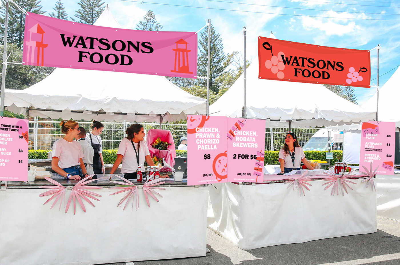 aiga branding  festival food festival pink rose sydney wine