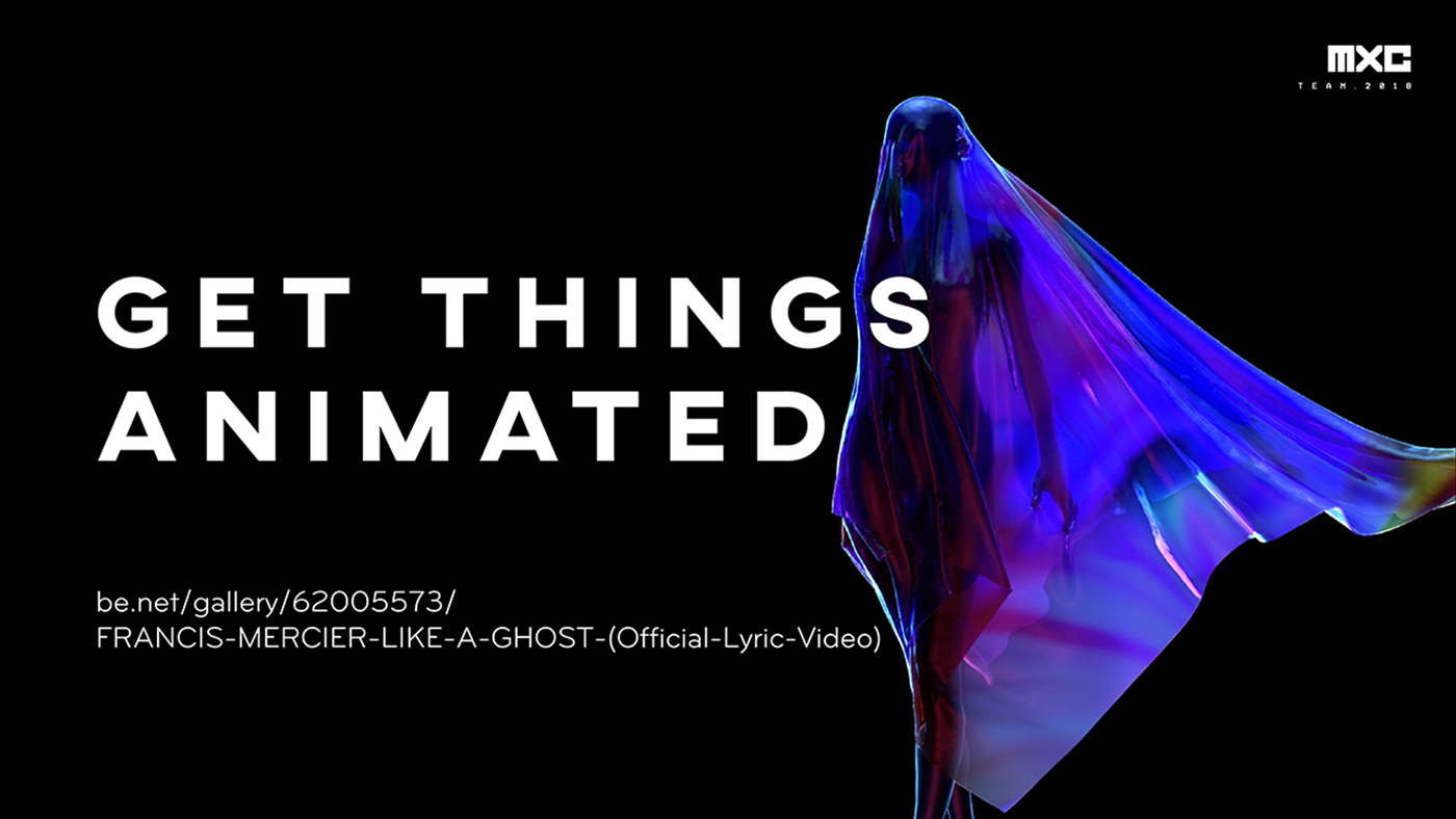 Lyric video music 3d motion Glitch dark cinema4d Love redshift renderer ghost marvelous design