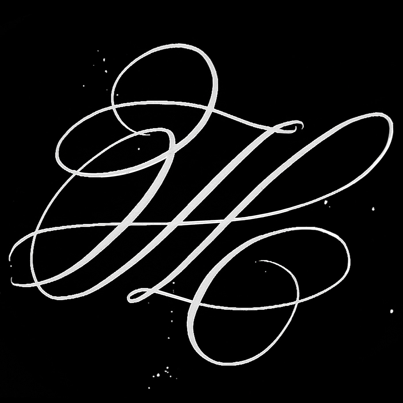 36daysoftype tipografia caligrafia lettering brush Blackletter gif blackandwhite