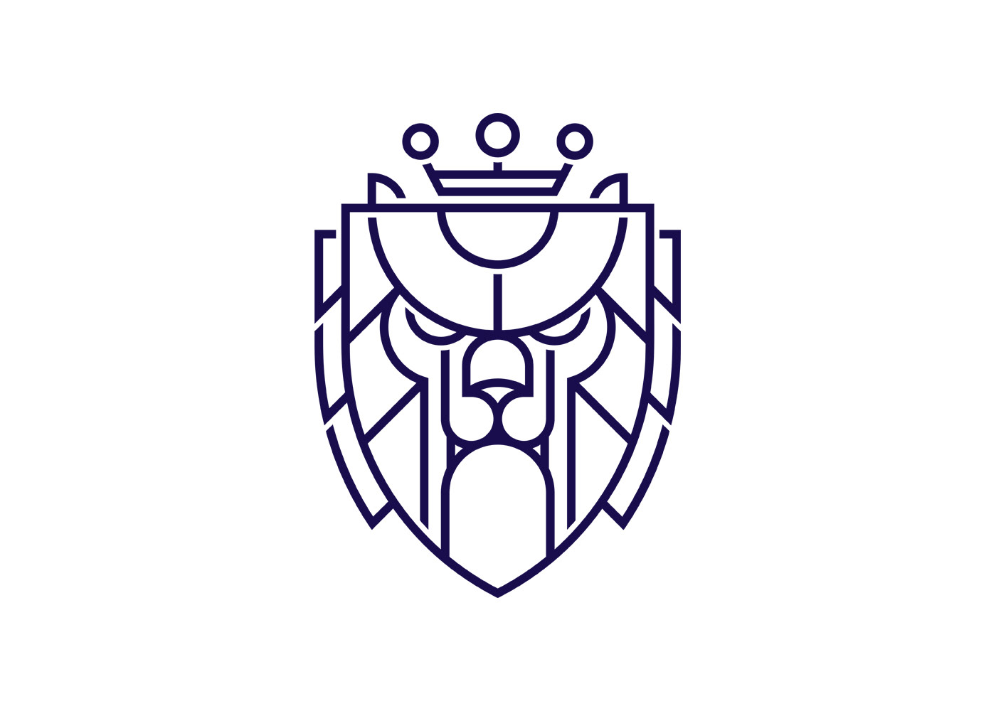 lion logo crown king head
