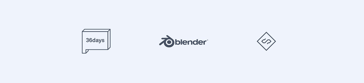 3dart typography   blender blender3d 36daysoftype 36days_06 Render 3D letters numbers