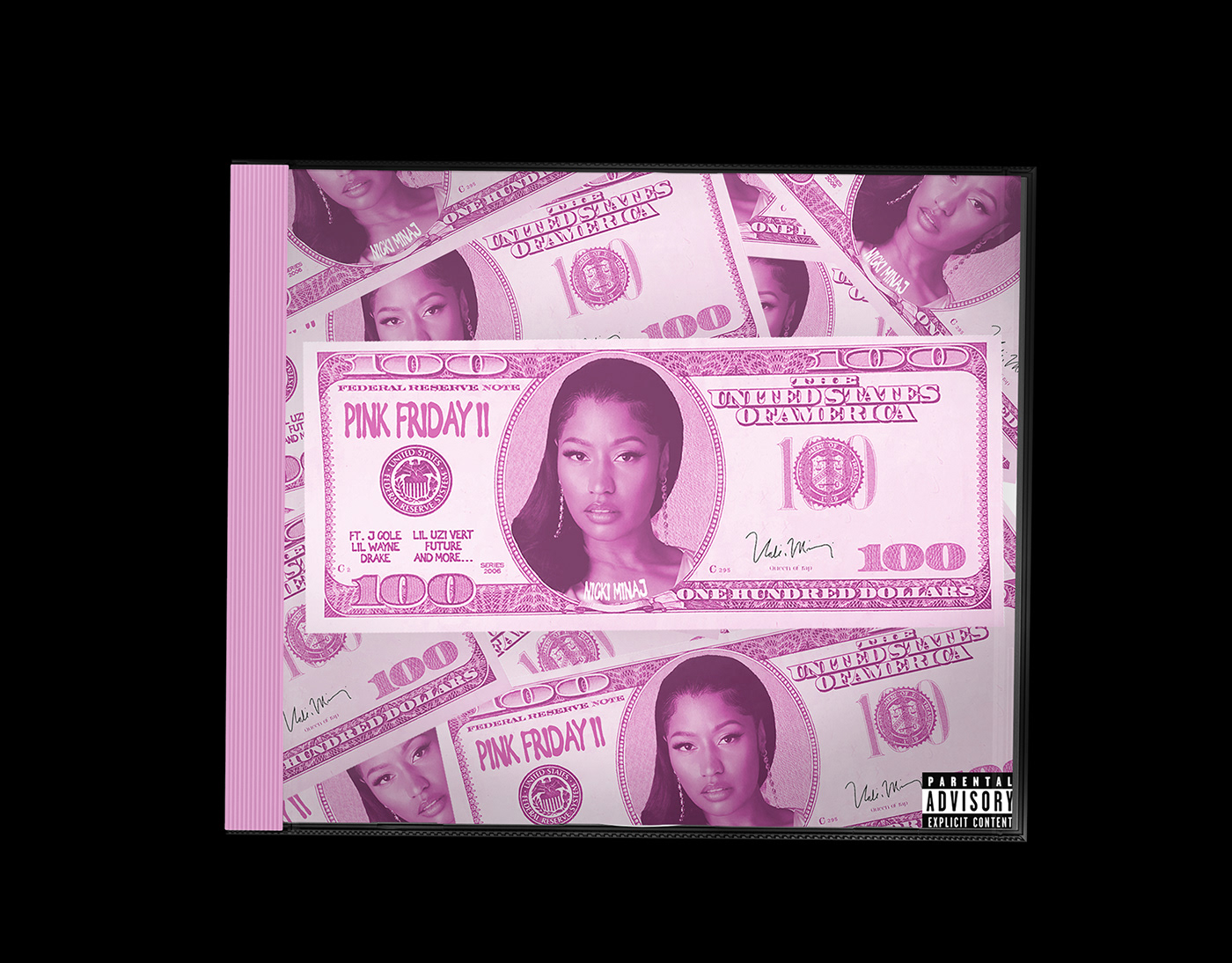 rap cover design album cover nicki minaj pink friday rapper music hip hop Graphic Designer pink friday 2