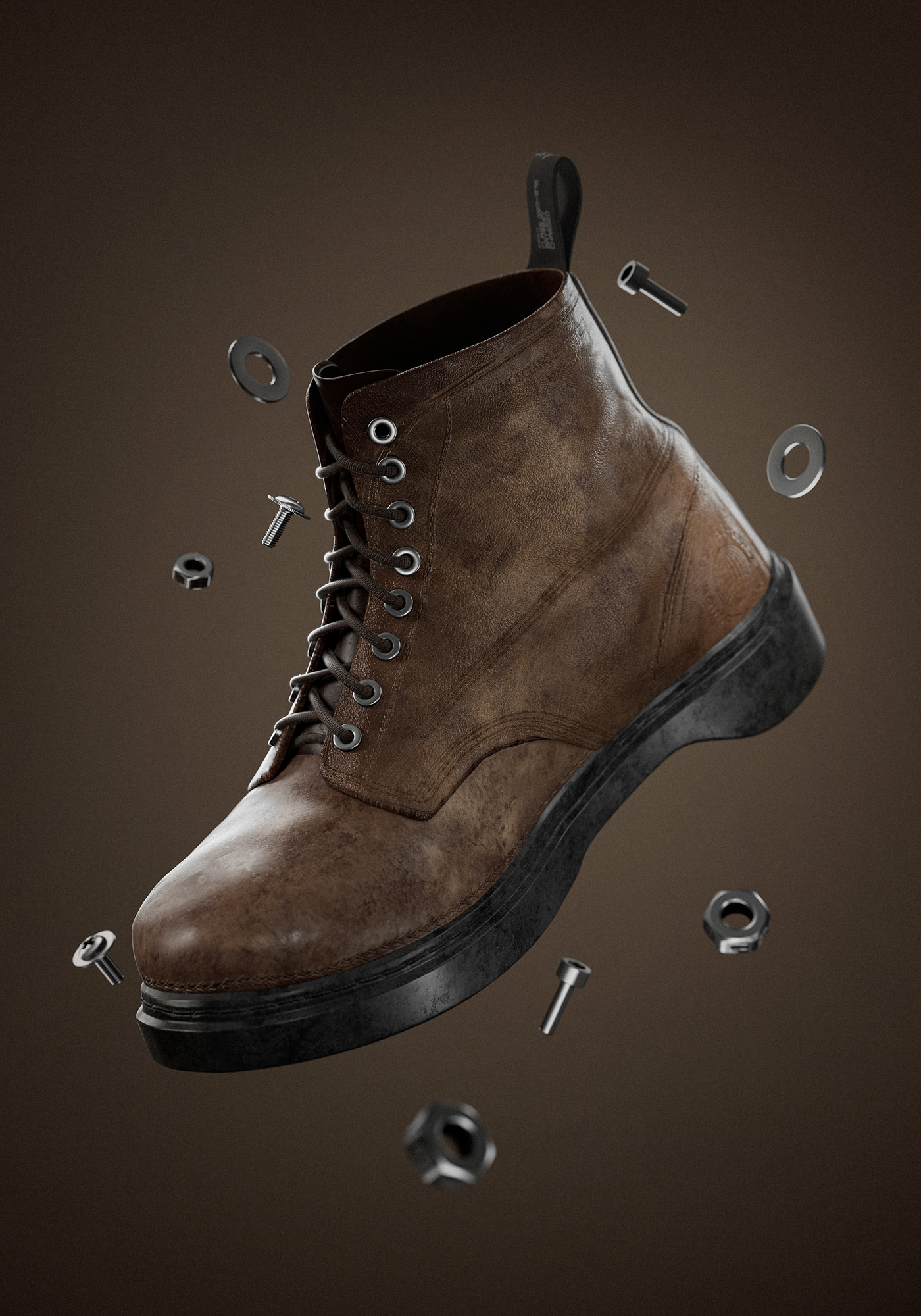 3D CGI cinema 4d Digital Art  industry octane product Render shoes Substance Painter