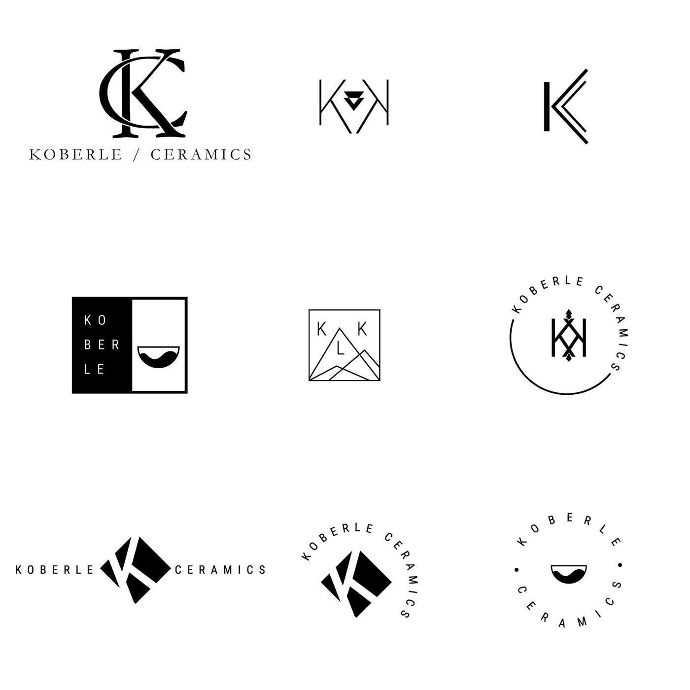 Pottery branding  brand identity minimalist logo Contemporary Logo Modern Branding