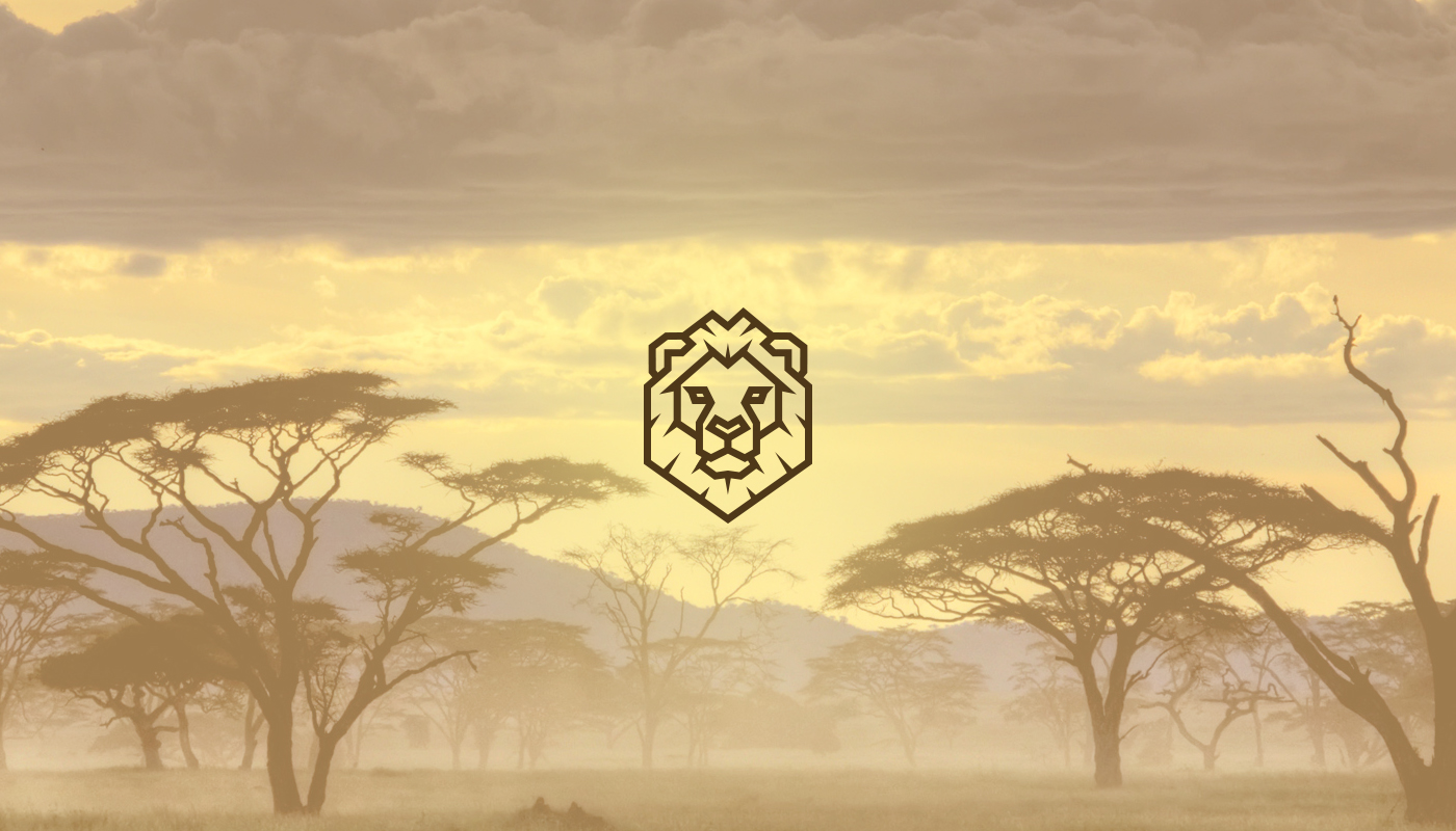 logo emblem animal shield badge Kreatank creative designer lion wolf