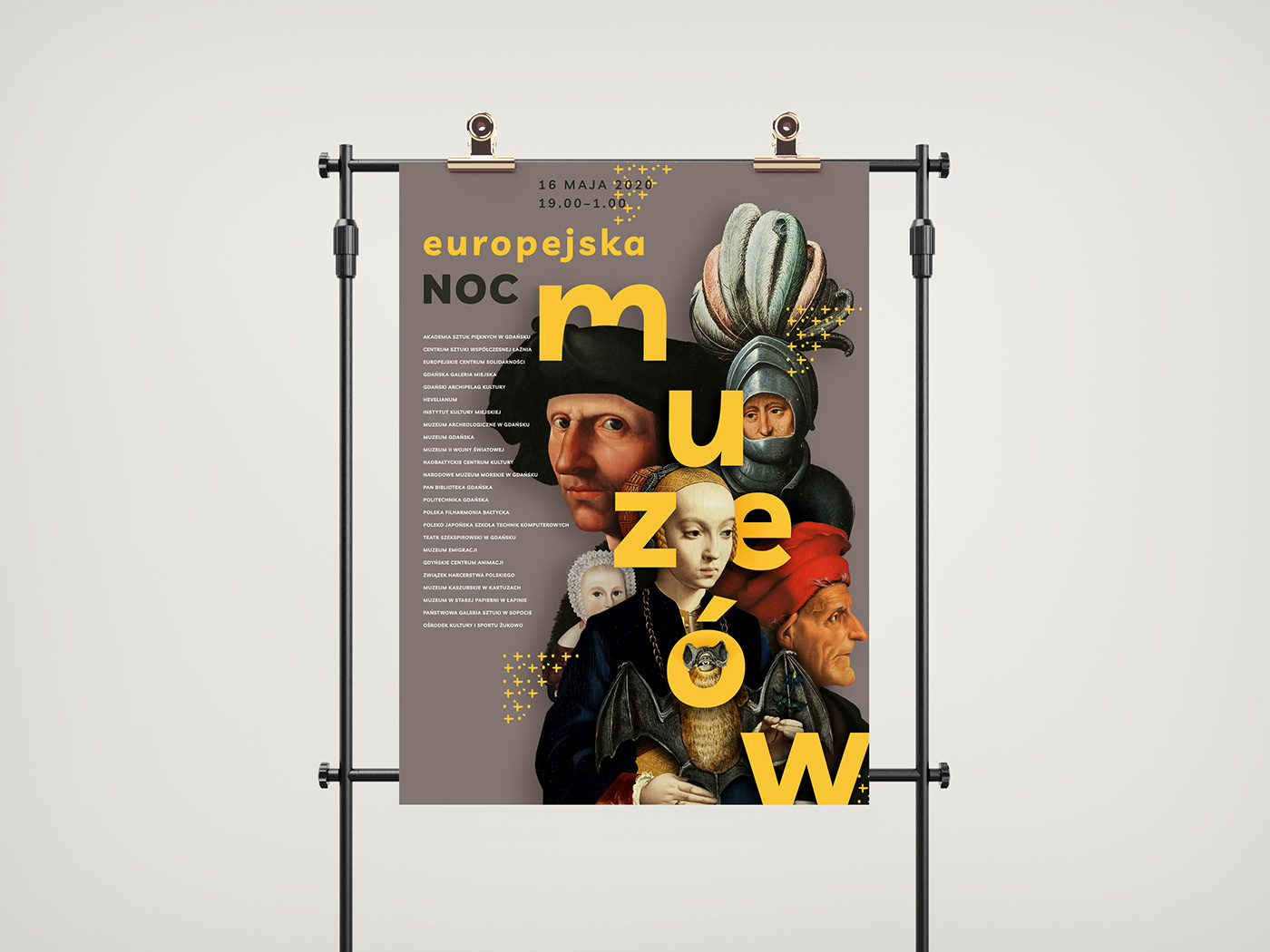 culture europeannightofmuseums graphic design  museum nightofmuseums poster @webdesign