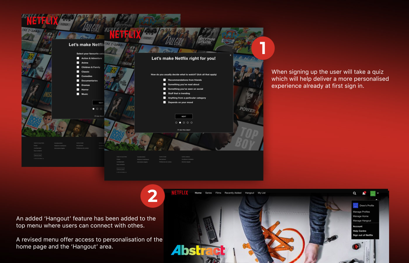 ux UI Interface Netflix Streaming User research Case Study user experience television Web Design 