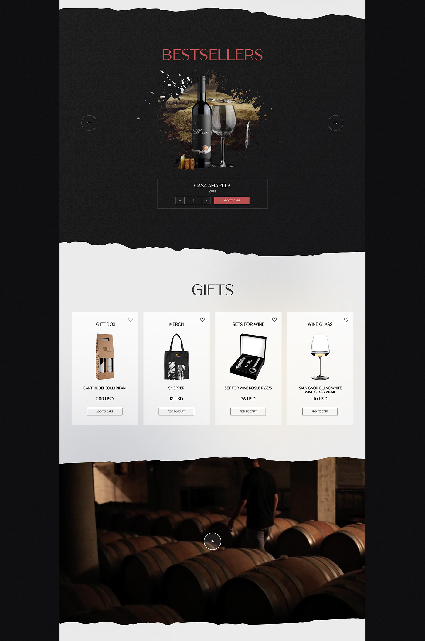 UI ui design UI/UX Web Design  Website wine Wine Shop winery