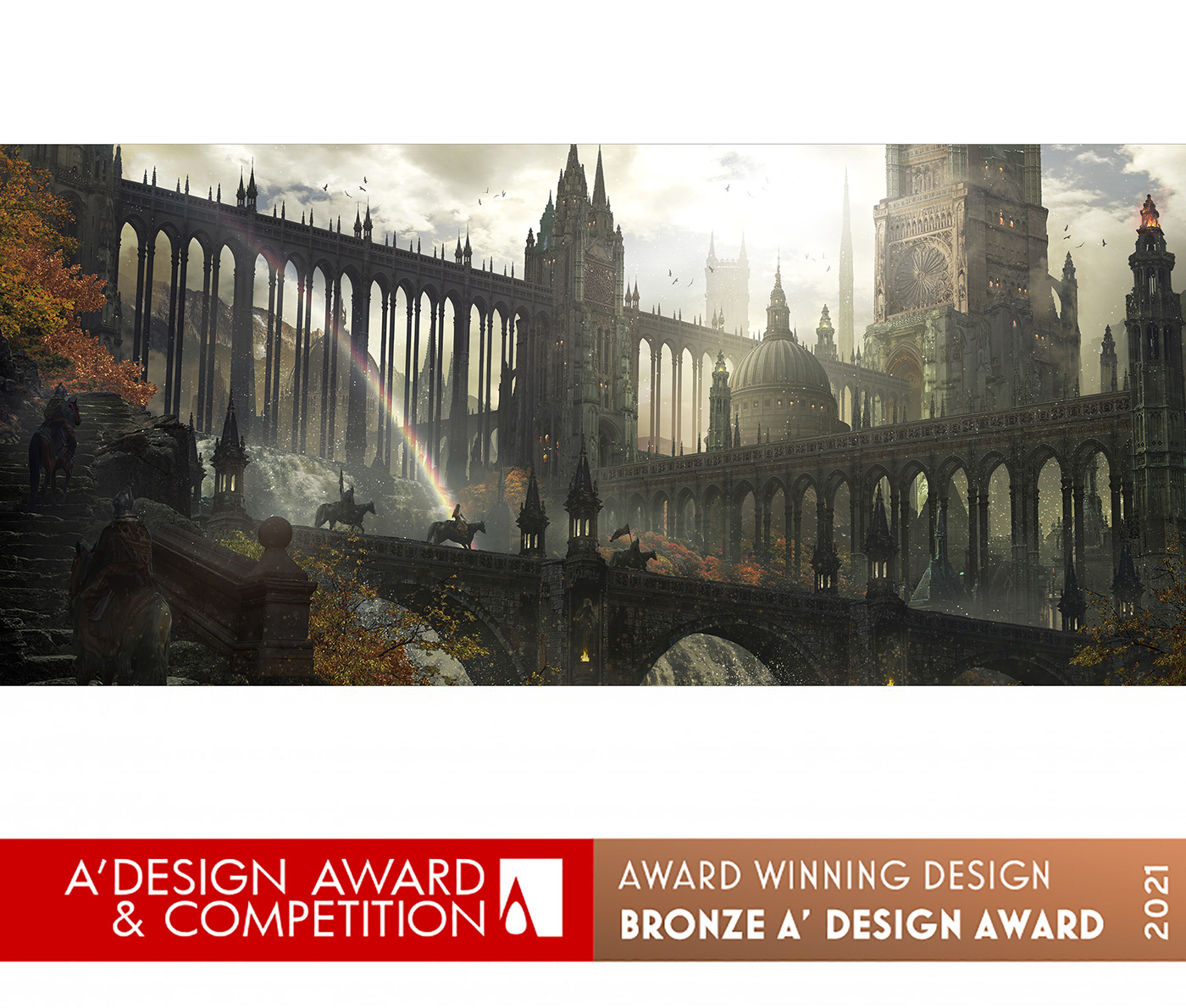 A’ Design Award conceptart darkfantasy digital2D Enviroments fantasy gameart illustlation Landscape Photobashing