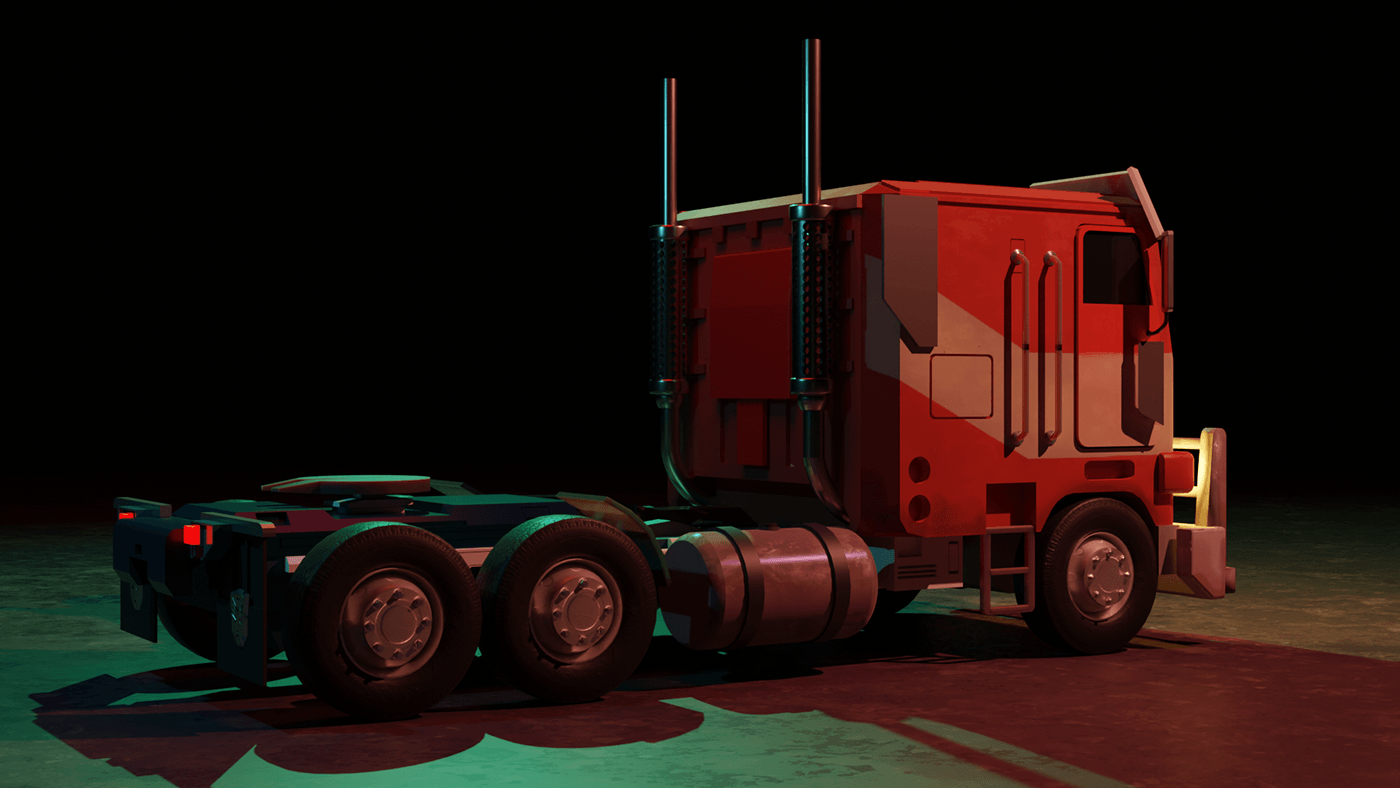 Vehicle Truck 3D 3d modeling blender Render 3ds max visualization design art