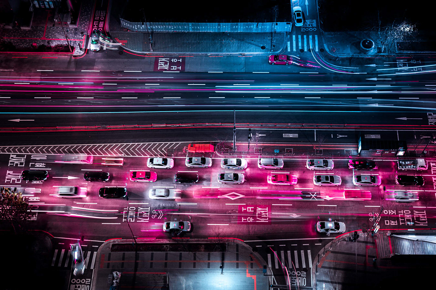 city color Cyberpunk Korea night Photography  seoul Street Travel Urban