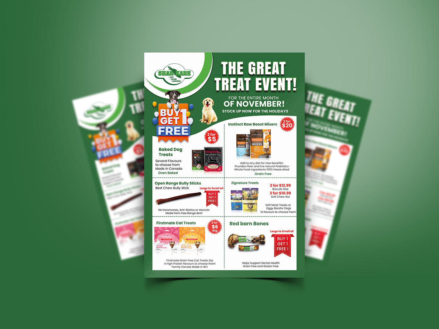 Event flyer banner post marketing   Advertising  brochure catalog the great treat