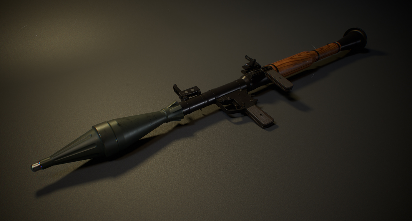 Weapon Gun game 3D Render