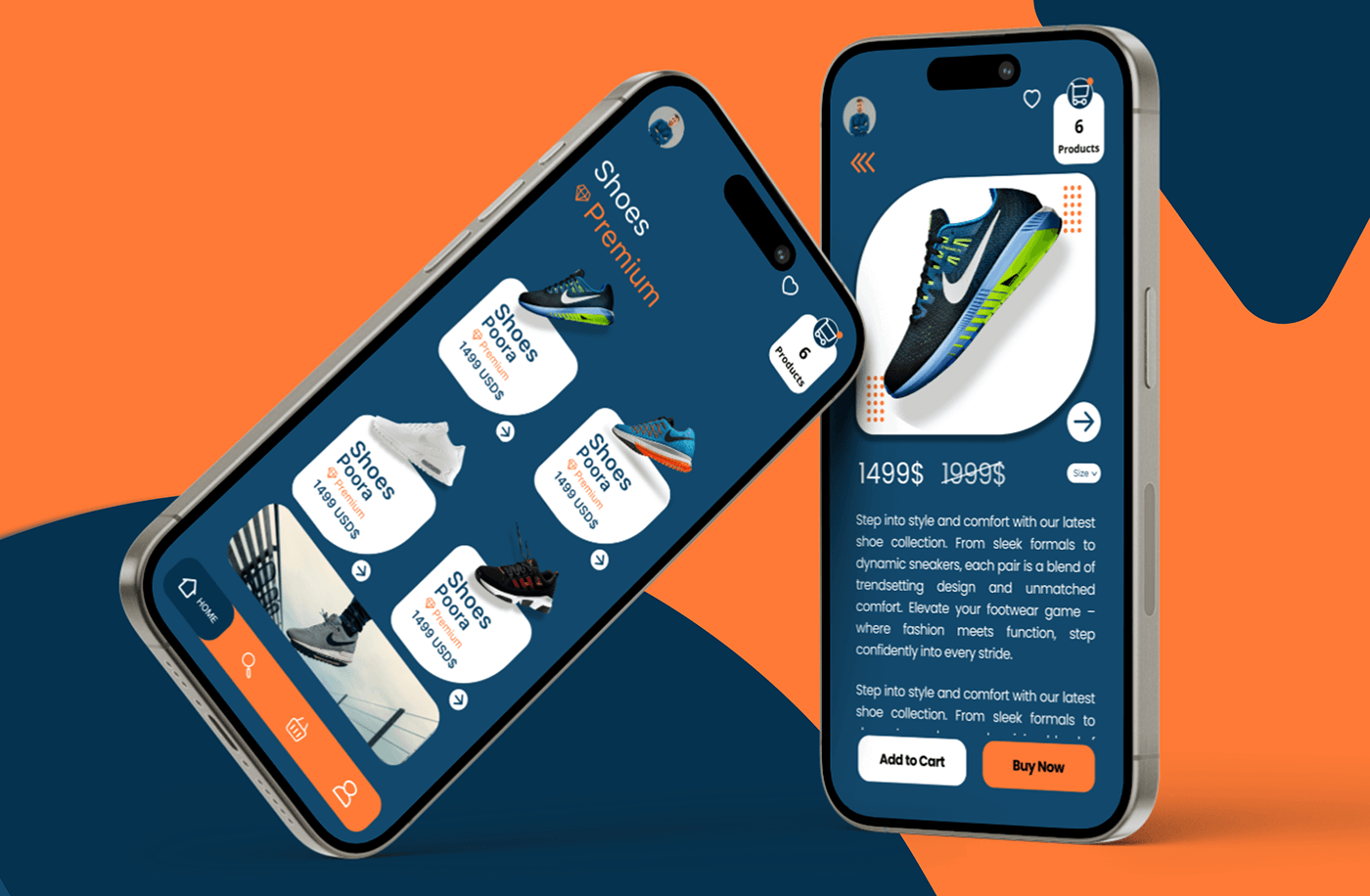 shoes shop identity UI/UX Figma user interface app design mobile Shoes store shoesdesign