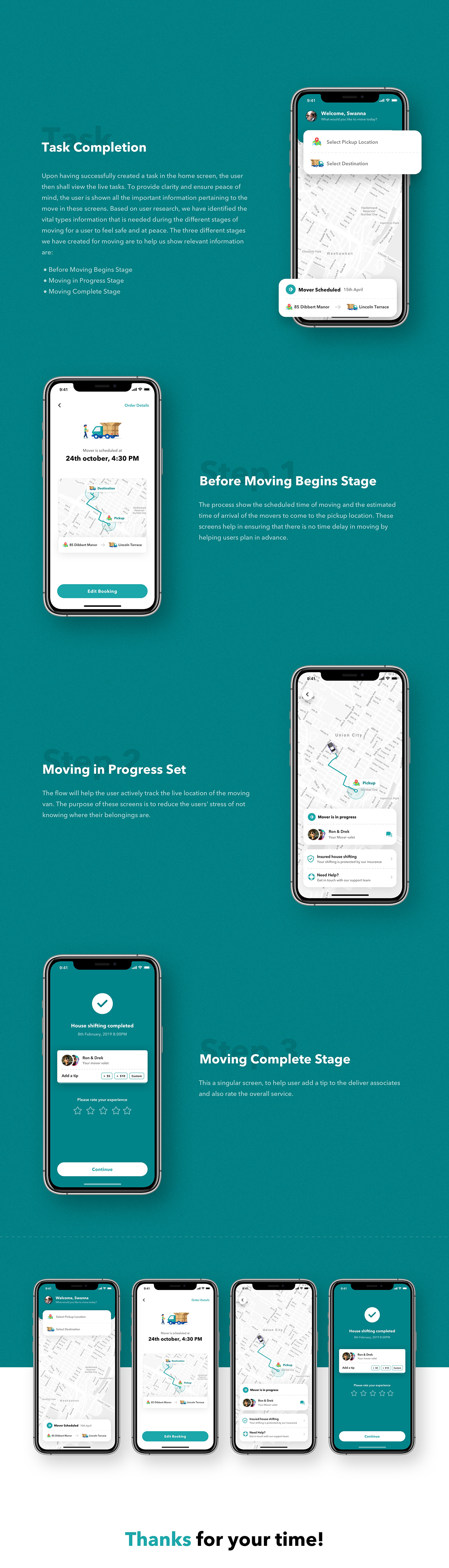 house shifting interaction Interface ios map minimal survey UI User interview ux
