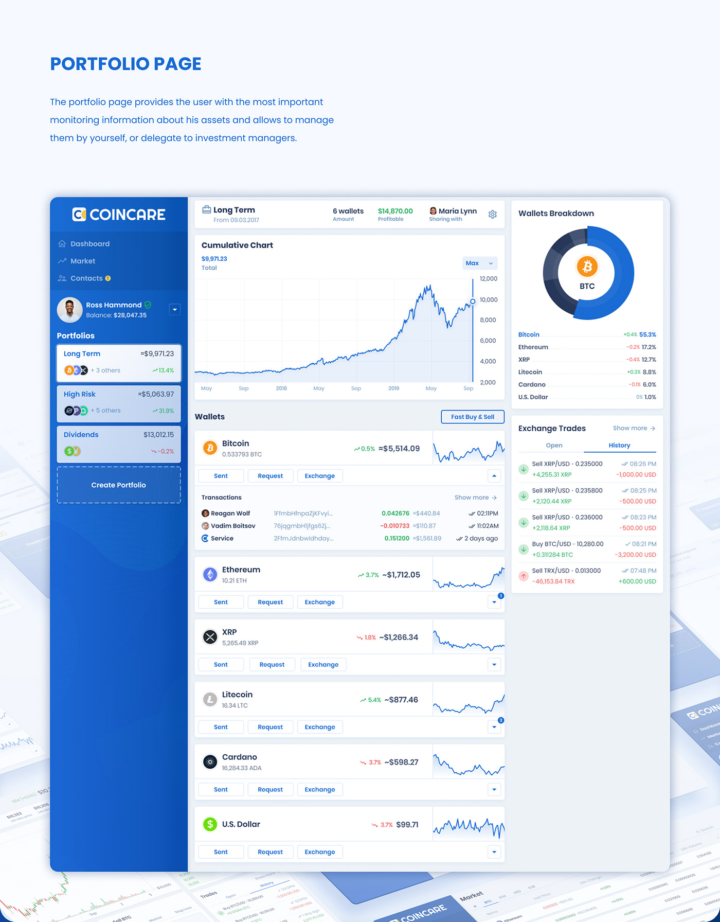 app crypto design design system Fintech Responsive UI ux Webdesign dashboard