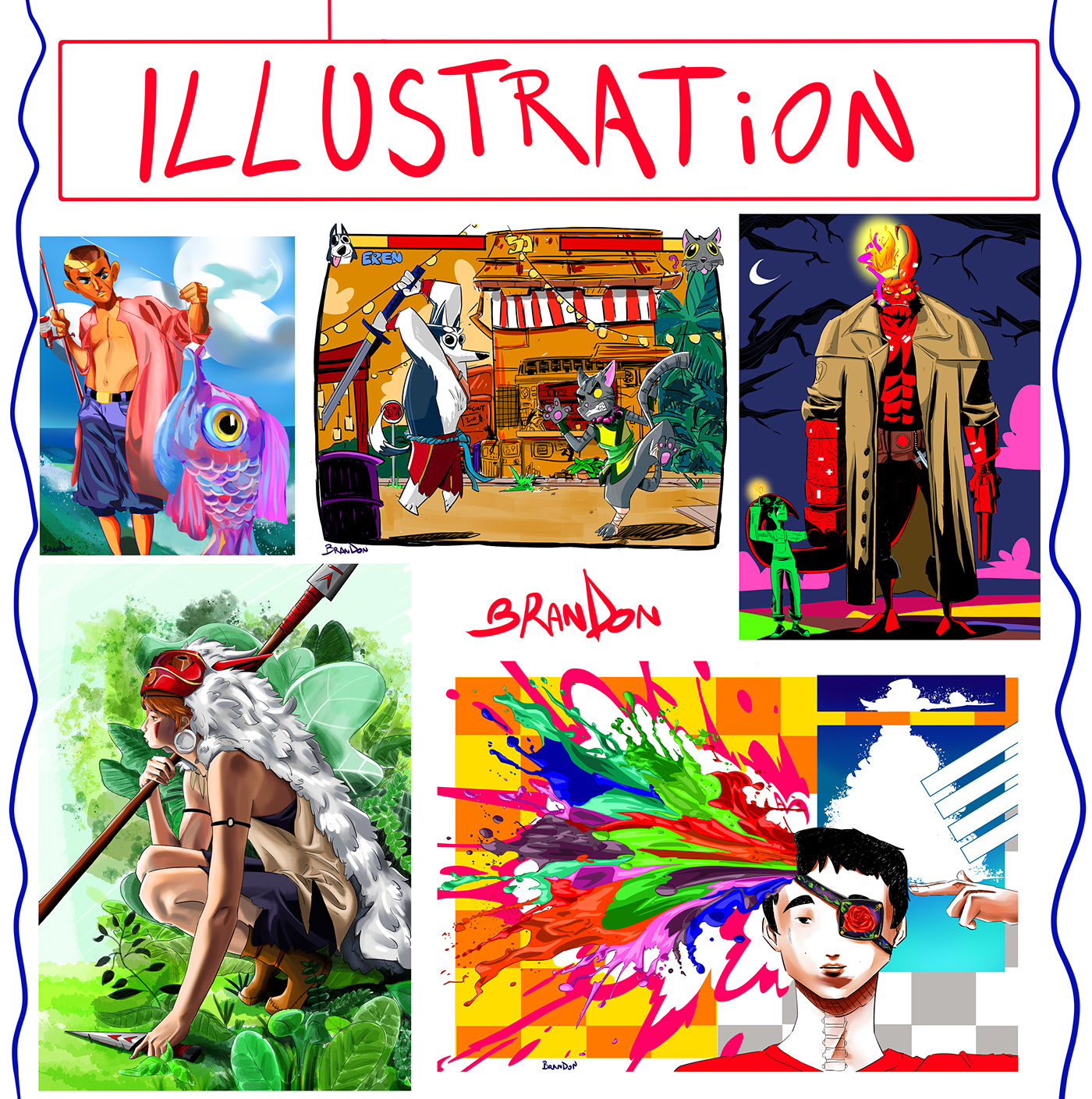 portfolio CV Character design  artwork sketch cartoon digital illustration Drawing  Digital Art  ILLUSTRATION 