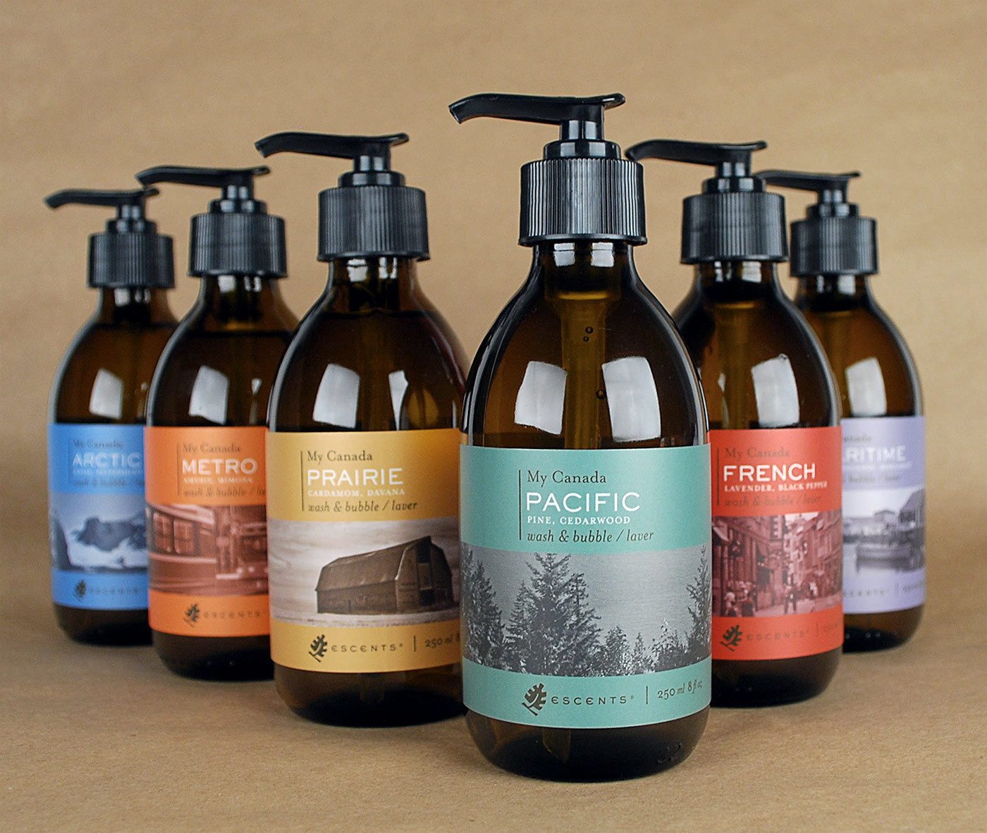 bath products Packaging bottles labels