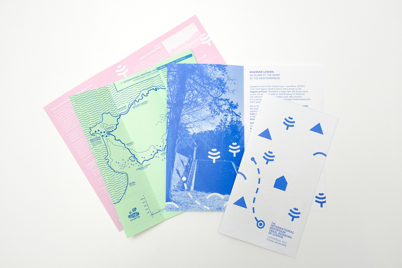 print leaflet design map lazysnail lesvos Running Trail foot