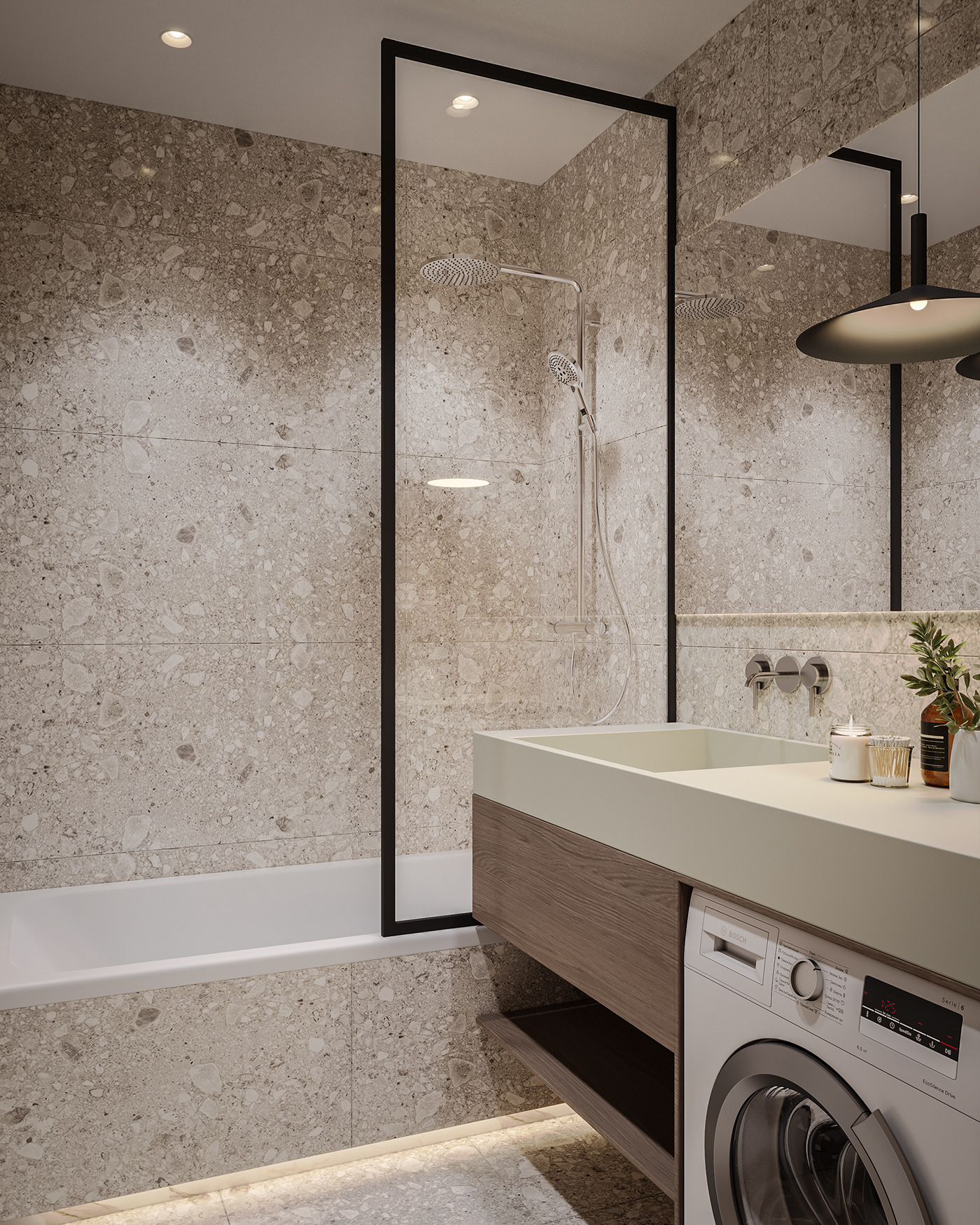 modern bathroom design interior design  Render visualization corona bath bathroom design architecture