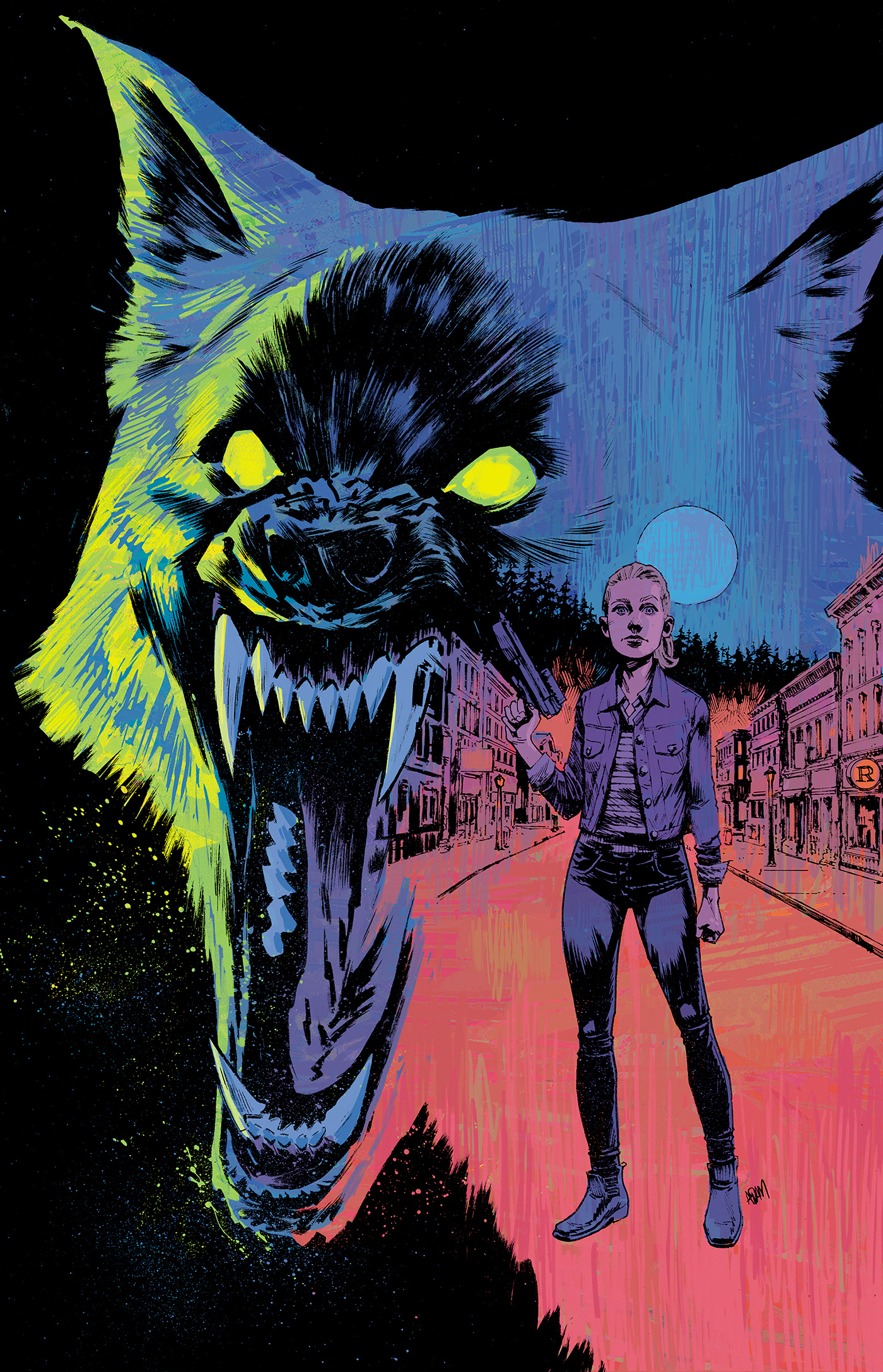 Archie Jughead horror Werewolf werewolves Scary creepy digital coloring