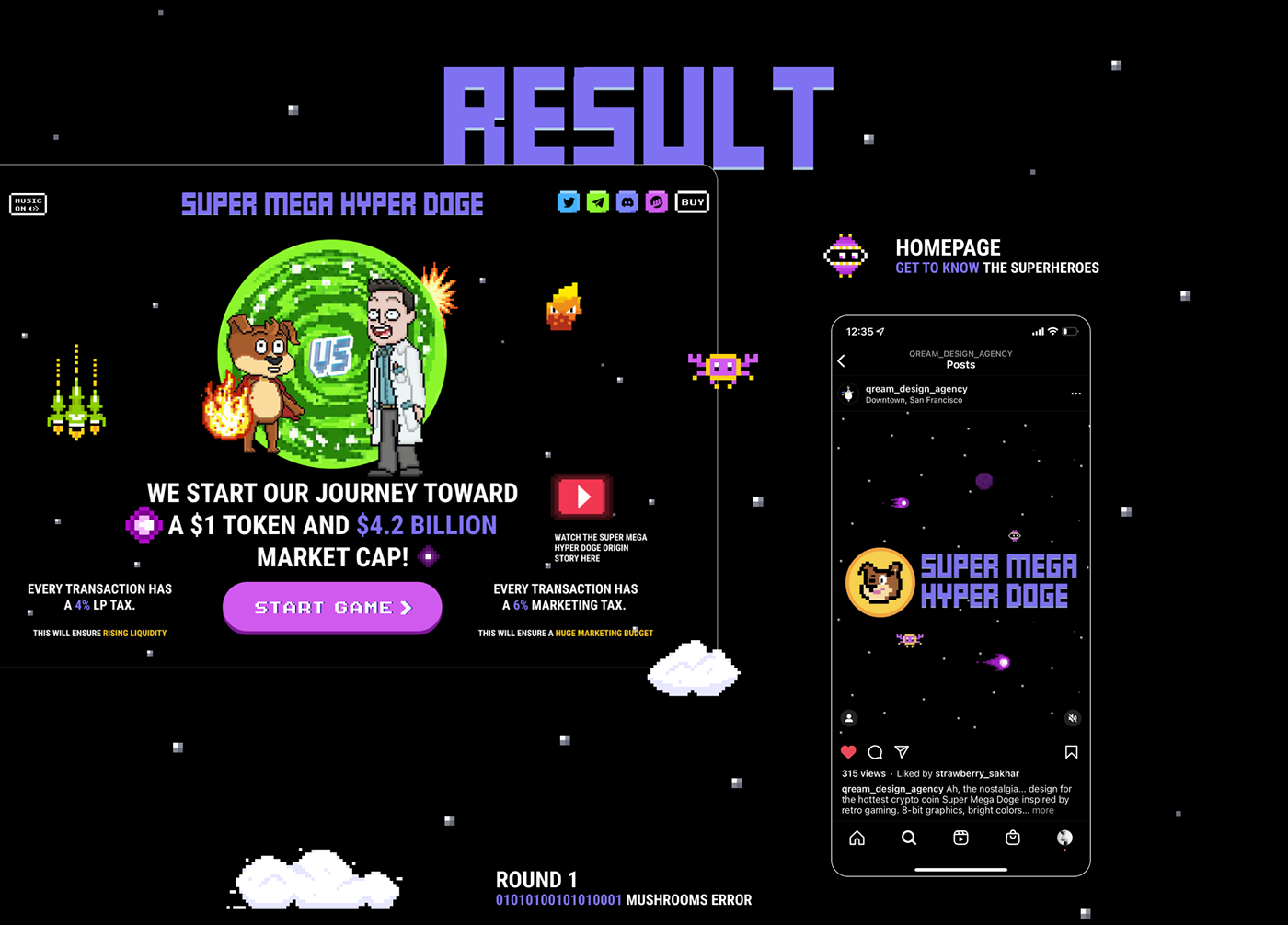8bit coin crypto cryptocurrency game ILLUSTRATION  Retro UI/UX Website Space 