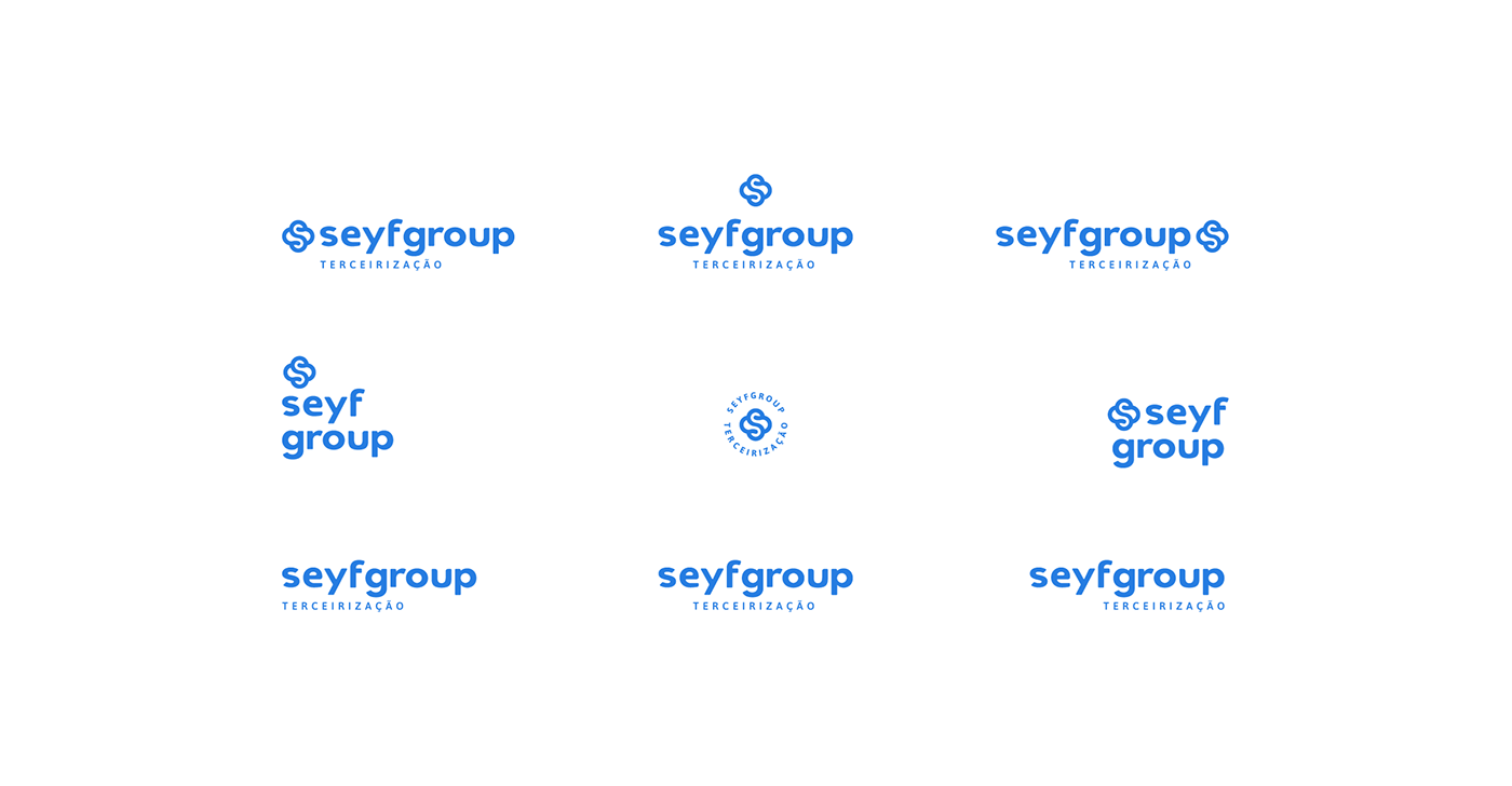 blue brand branding  colorful logo Logotype minimalist outsourcing services visual brand visual identity